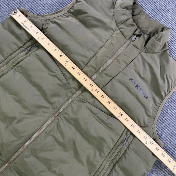 Kuiu Fiber Ball Down Tube DWR Insulated Vest Mens XL Military Green Lightweight - Picture 11 of 13